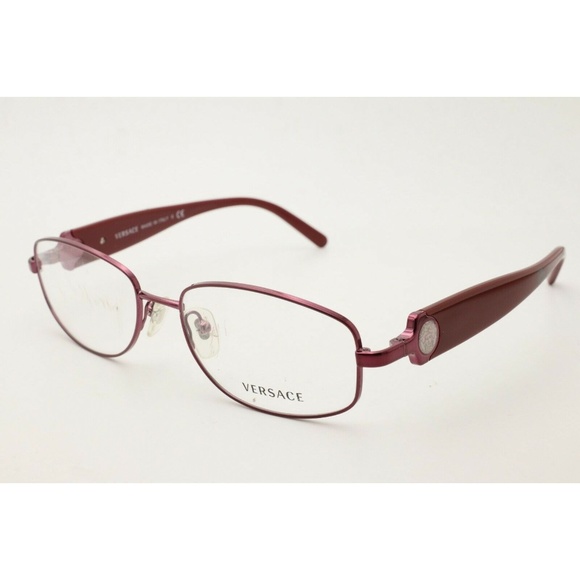 New Versace 1149-1205 Red Cat Eye Eyeglasses Clear Lenses 53mm
